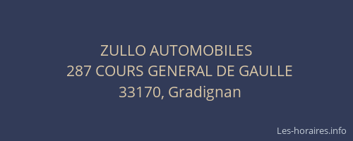 ZULLO AUTOMOBILES
