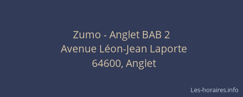 Zumo - Anglet BAB 2