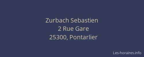 Zurbach Sebastien