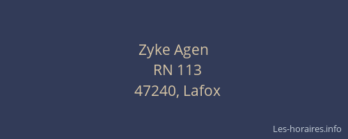 Zyke Agen
