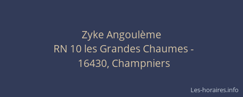Zyke Angoulème