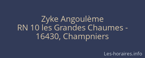 Zyke Angoulème