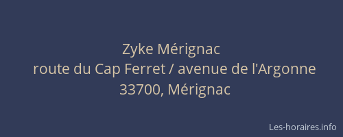 Zyke Mérignac