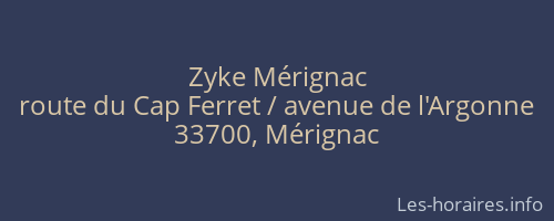 Zyke Mérignac
